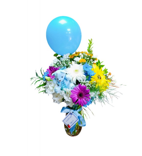 Vazoda Balonlu Çiçek